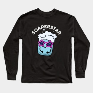 Soaperstar Cute Super Star Soap Pun Long Sleeve T-Shirt